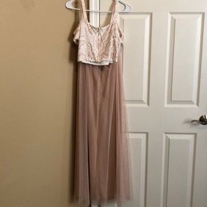 Pink Glitter Prom Dress